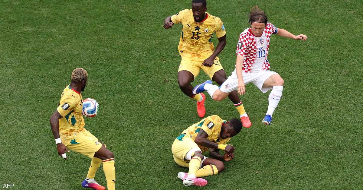 لاعبو كرواتيا يحتفلون بالتأهل لدور الـ16 في كأس العالم 2026