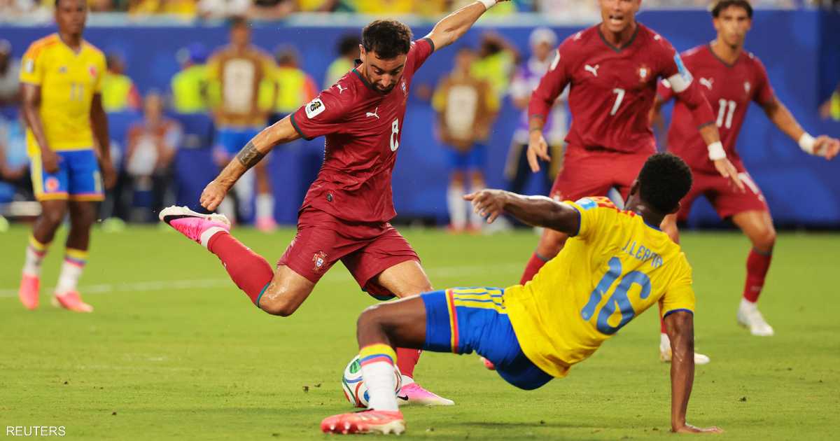 لحظة من مباراة كولومبيا والبرتغال في كأس العالم 2026
