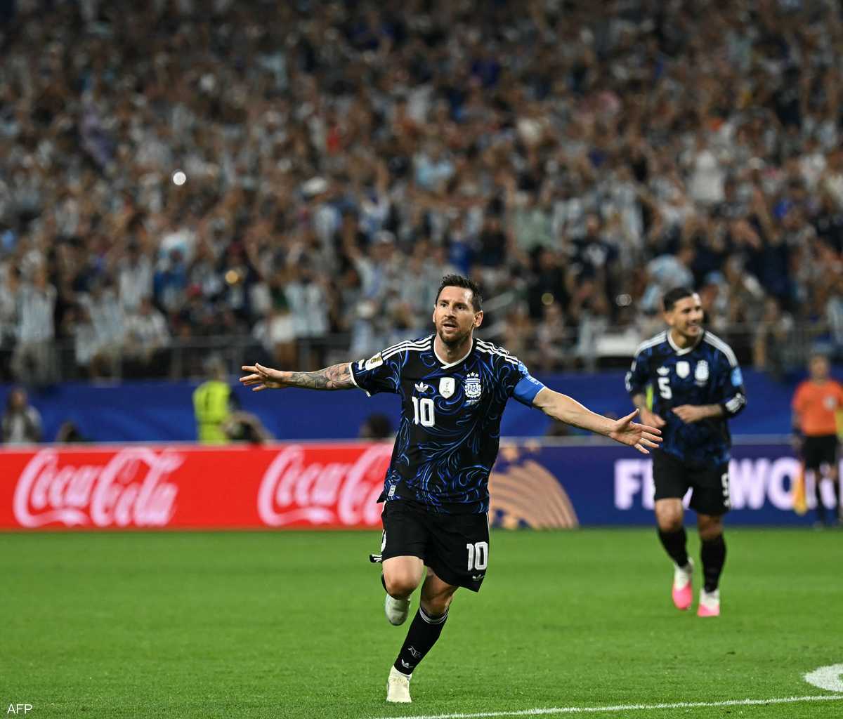 ليونيل ميسي يحتفل مع منتخب الأرجنتين في كأس العالم 2026