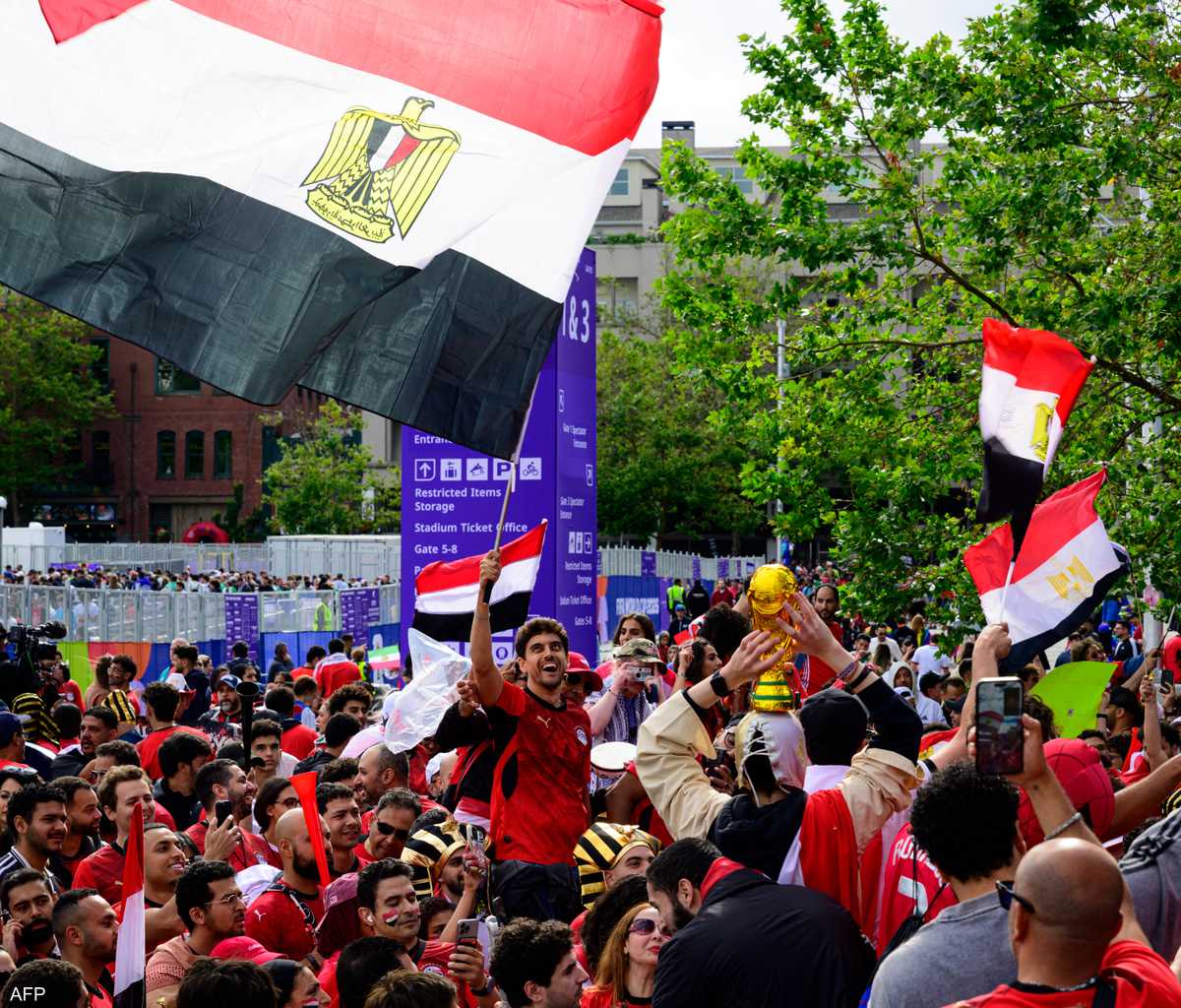 استقبال جماهيري لبعثة مصر في دالاس