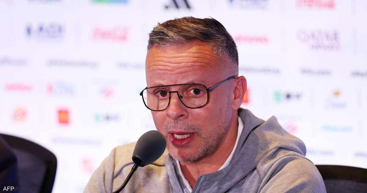 مدرب المغرب محمد وهبي خلال مؤتمر صحفي قبل كأس العالم 2026