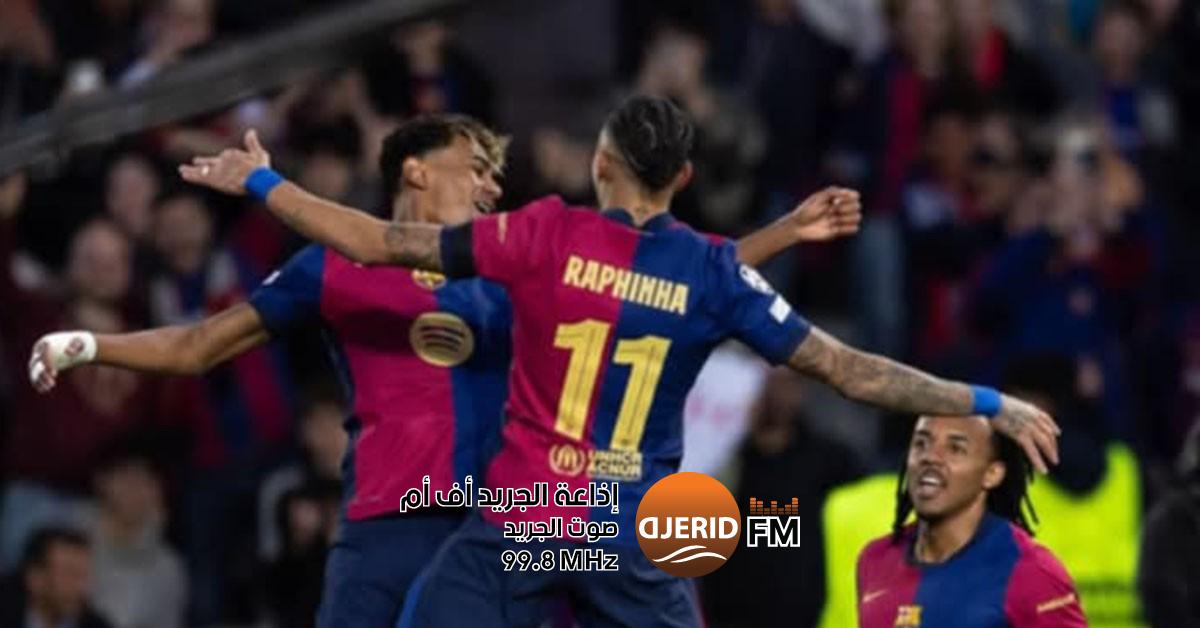برشلونة يجدد فوزيه على بنفيكا ويترشح لربع نهائي دوري أبطال أوروبا