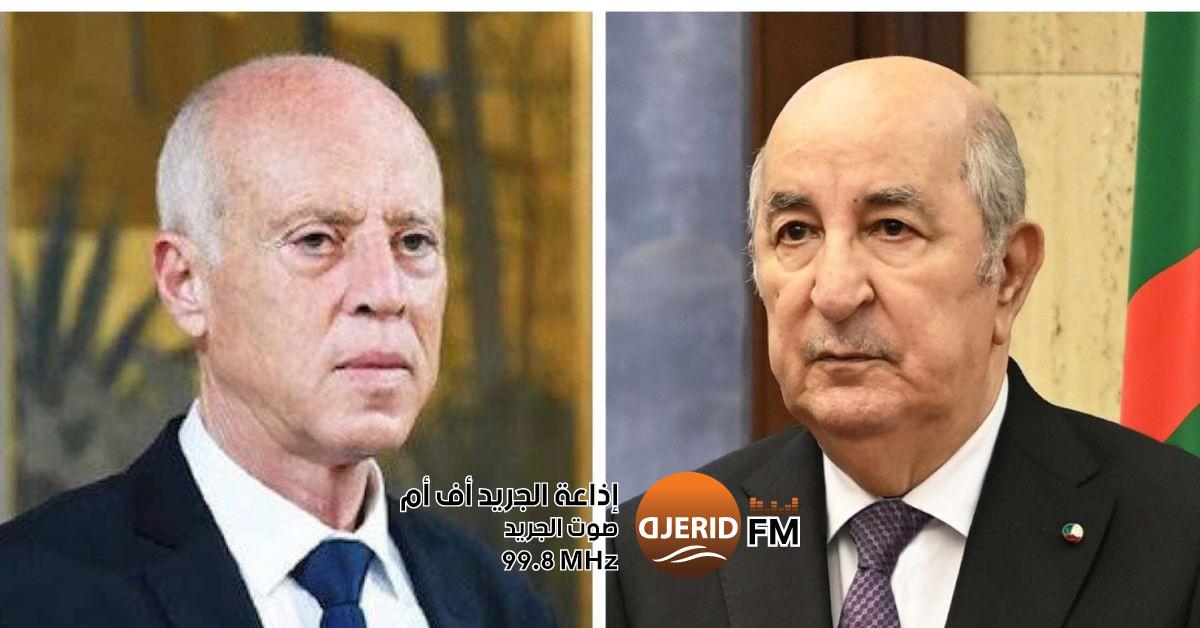 الرئيس تبّون يعزي سعيّد في وفاة قريب له تبّون يقدم تعازيه لسعيّد في وفاة أحد أقاربه