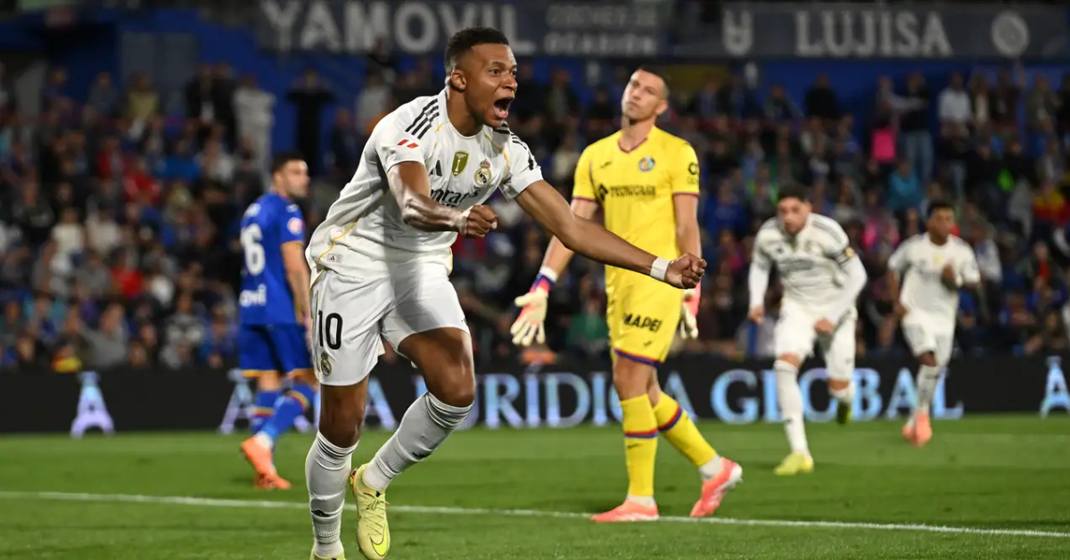 مبابي يقود ريال مدريد لتخطي خيتافي واستعادة الصدارة