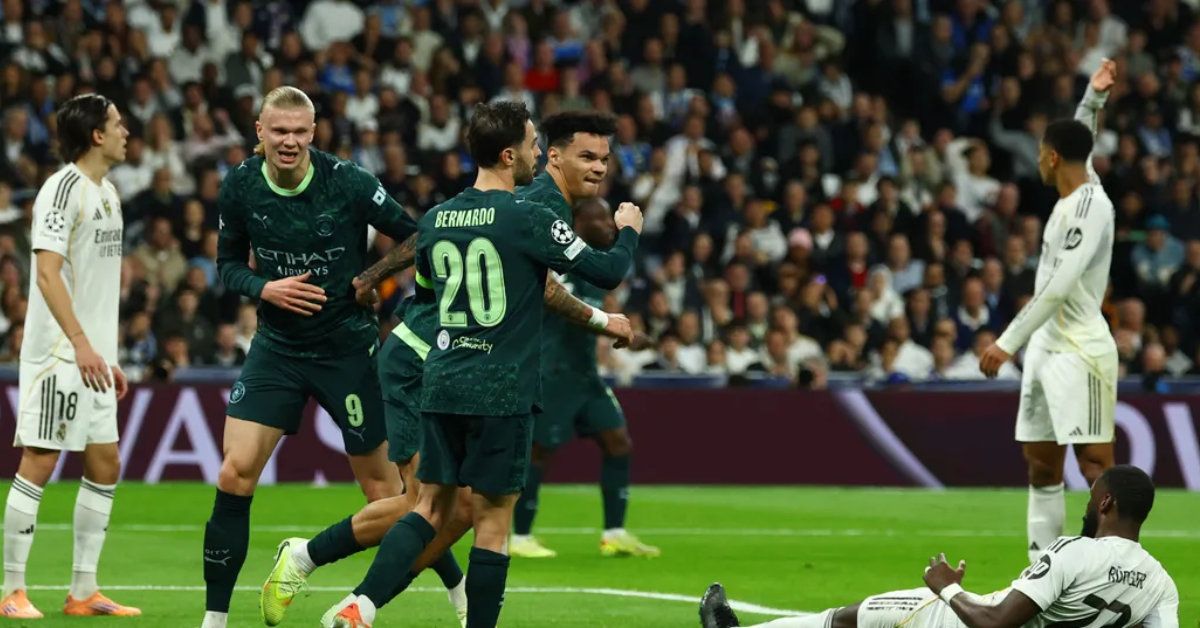مانشستر سيتي يحقق انتصاراً تاريخياً في عرين ريال مدريد مانشستر سيتي يعود بالفوز من مدريد