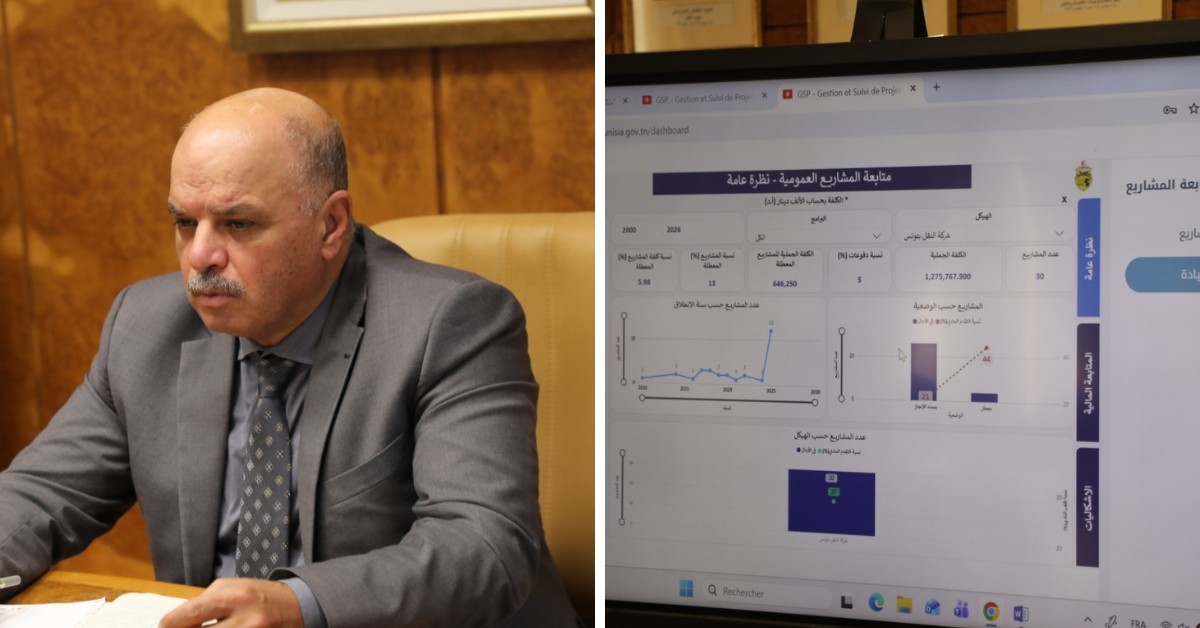 موعد انطلاق المنصة الرقمية لمتابعة مشاريع النطر يحدد رسمياً تحديد موعد الاستغلال الفعلي للمنصة الرقمية لمتابعة مشاريع النقل