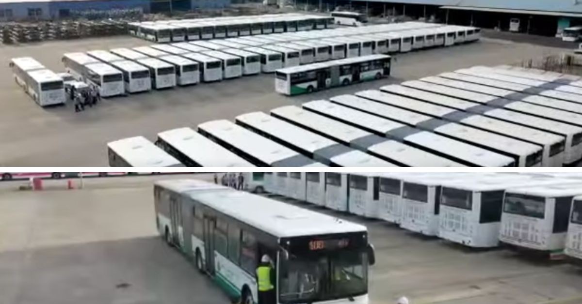 وصول 461 حافلة جديدة من الصين لتونس قريباً (شاهد الفيديو) وزارة النقل: قريبا شحن 461 حافلة جديدة من الصين في اتجاه تونس (فيديو)