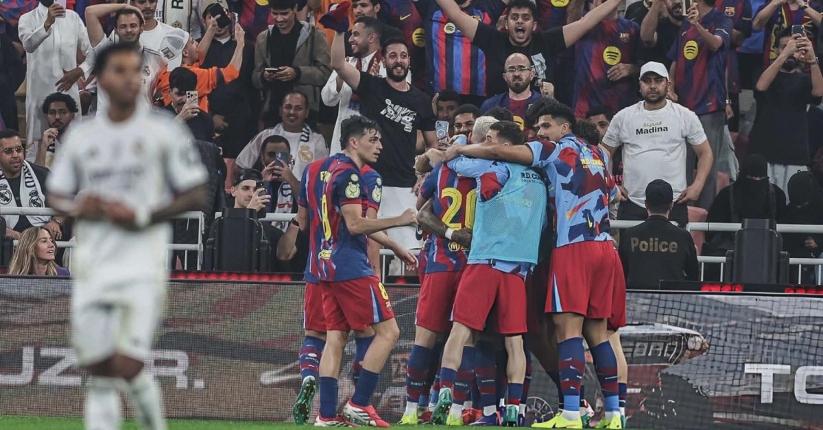 برشلونة يحسم الكلاسيكو أمام ريال مدريد ويفوز بلقب السوبر 