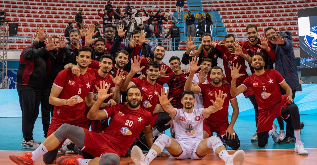 النجم الساحلي يترشح لنهائي البطولة العربية للكرة الطائرة