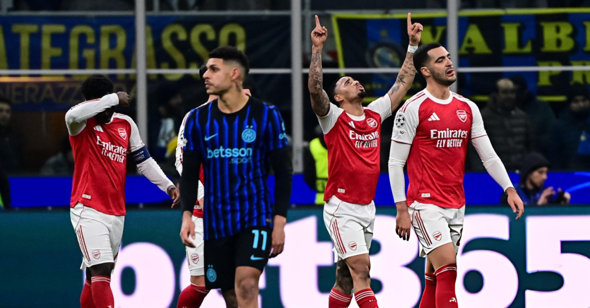 دوري أبطال أوروبا: فوز كبير لأرسنال أمام إنتر
