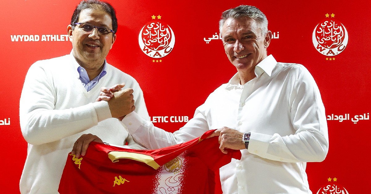 تعاقد الوداد الرياضي المغربي مع كارتيرون مدربًا جديدًا كارتيرون مدربا جديدا للوداد الرياضي المغربي