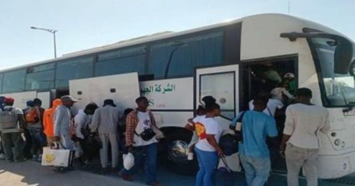 نقل قرابة 170 مهاجرا غير نظامي من دول إفريقيا جنوب الصحراء إلى مخيم الكيلومتر 21 بالعامرة