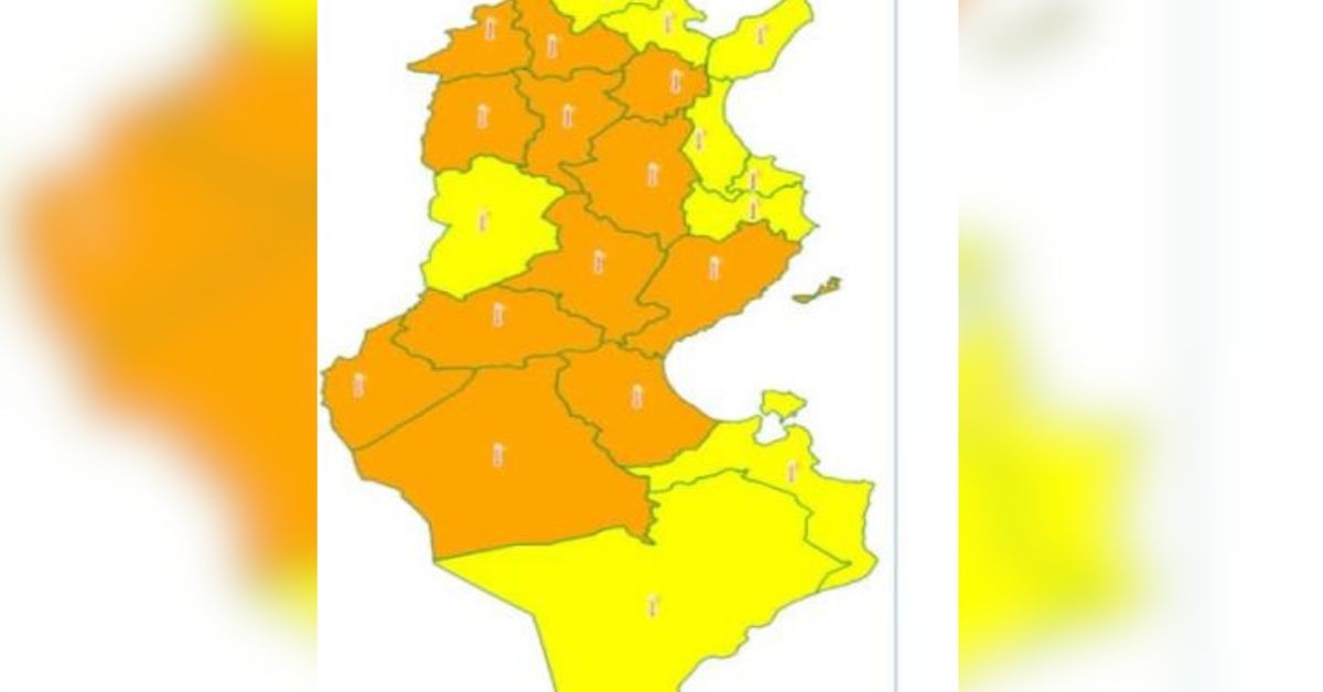 إسناد درجة إنذار كبيرة لـ7 ولايات