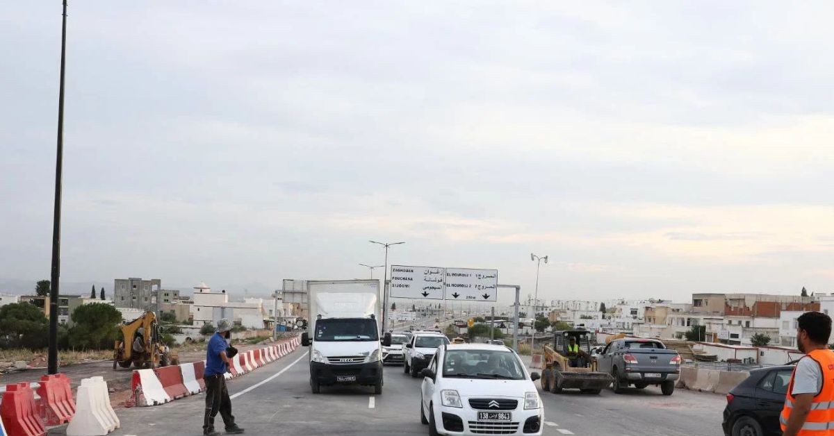 مشروع توسعة المدخل الجنوبي للعاصمة..فتح جسر جديد أمام حركة الجولان ببن عروس