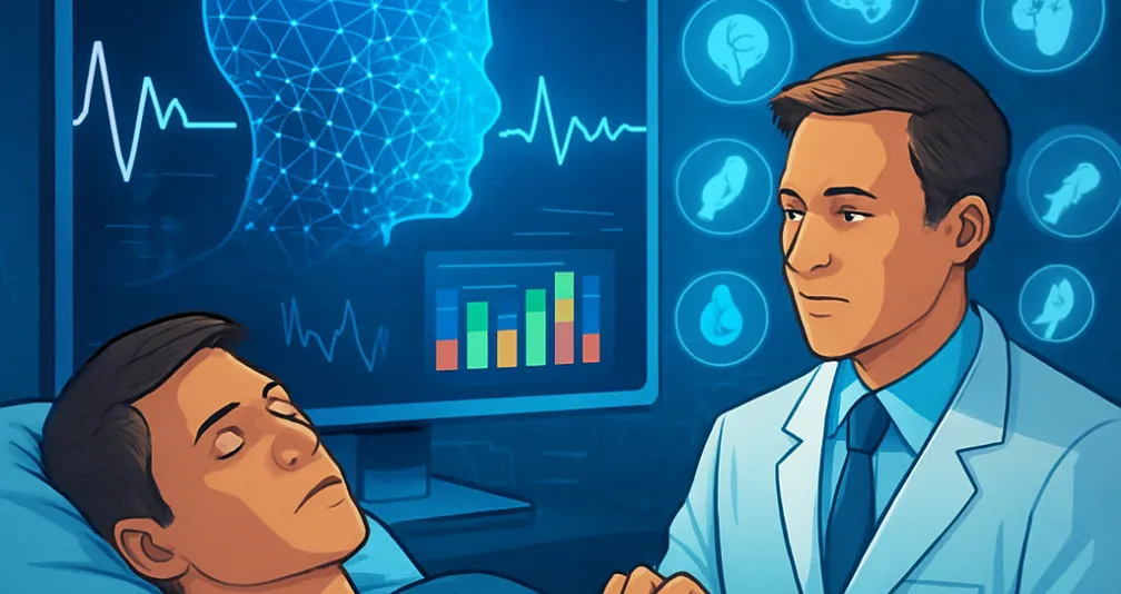 سليب إف إم: ذكاء اصطناعي يحوّل ليلة نوم واحدة إلى خريطة لتوقع الأمراض «سليب إف إم» نظام ذكاء اصطناعي يحوّل ليلة نوم واحدة إلى خريطة تنبؤ بالأمراض