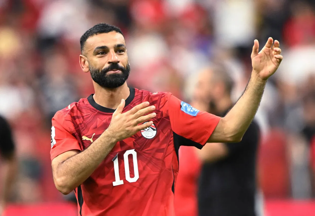 محمد صلاح يحتفل بهدف في مباراة مصر ونيوزيلندا بكأس العالم 2026