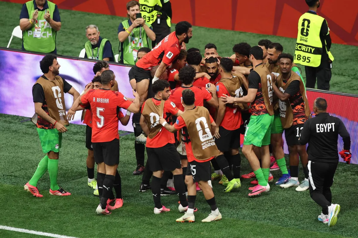 محمد صلاح يحتفل بهدف مصر التاريخي في كأس العالم 2026