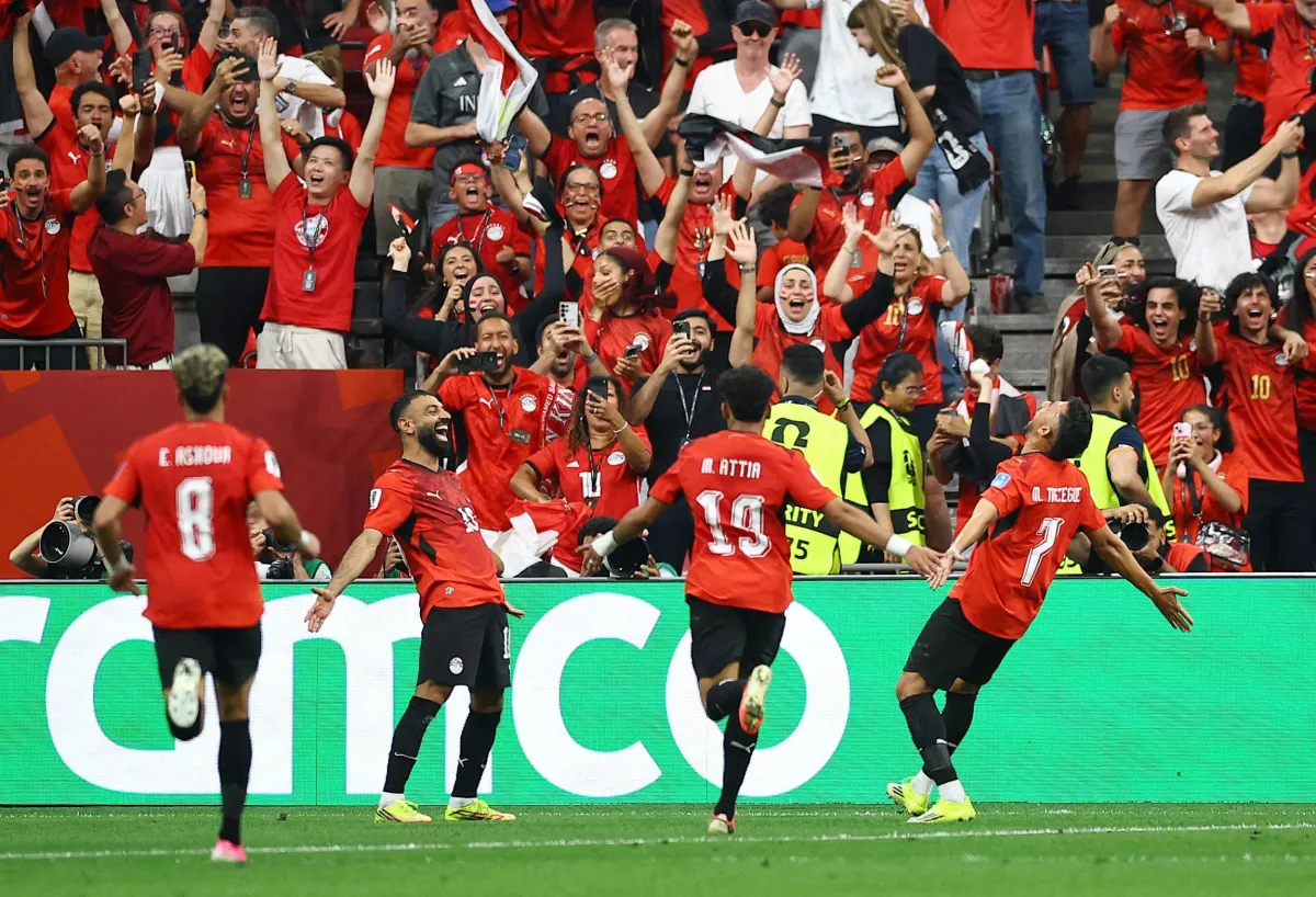 محمد صلاح يحتفل بفوز مصر في كأس العالم 2026