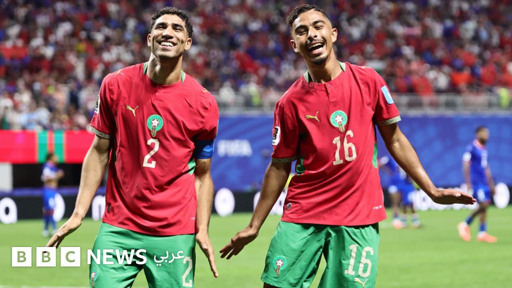 لاعبو المنتخب المغرب يحتفلون بتأهلهم في كأس العالم 2026