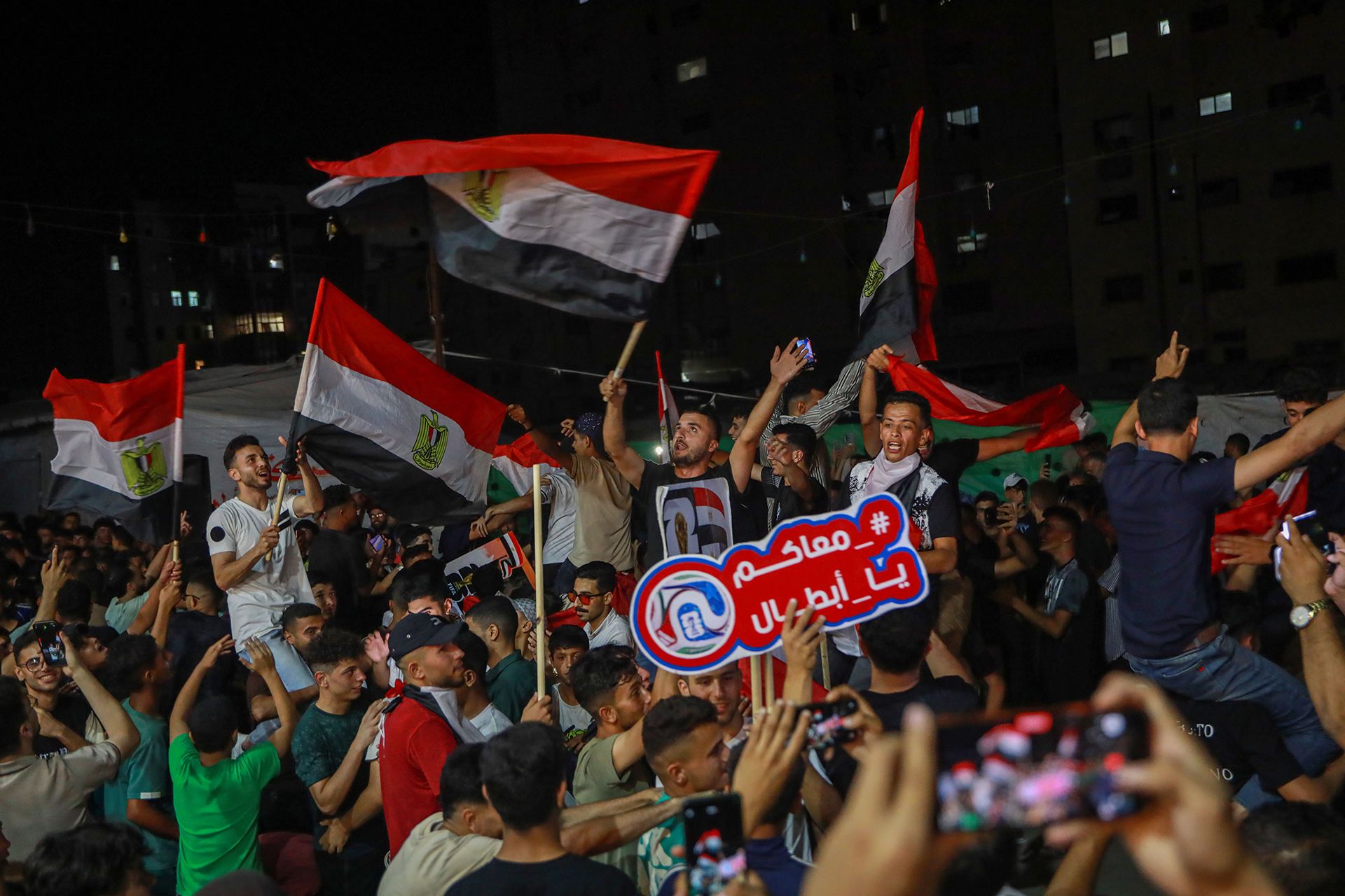 احتفالات غزة بتأهل مصر لكأس العالم 2026