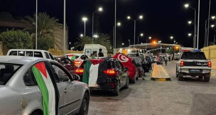 عاجل: القوات الأمنية والجيش تعرقل قافلة الصمود عند مدخل سرت! عاجل: قوات الأمن والجيش توقف سير قافلة الصمود عند مدخل سرت
