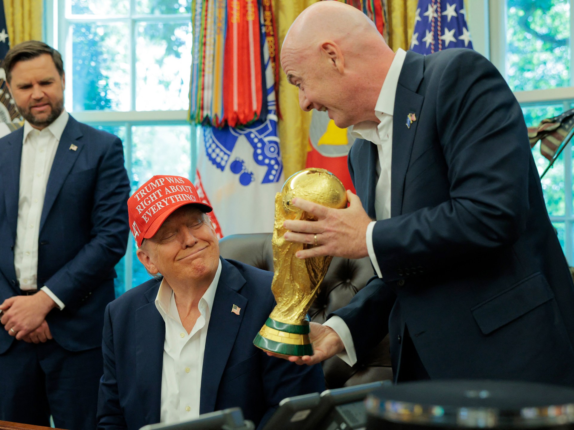 إنفانتينو خلال مؤتمر صحفي حول كأس العالم 2026