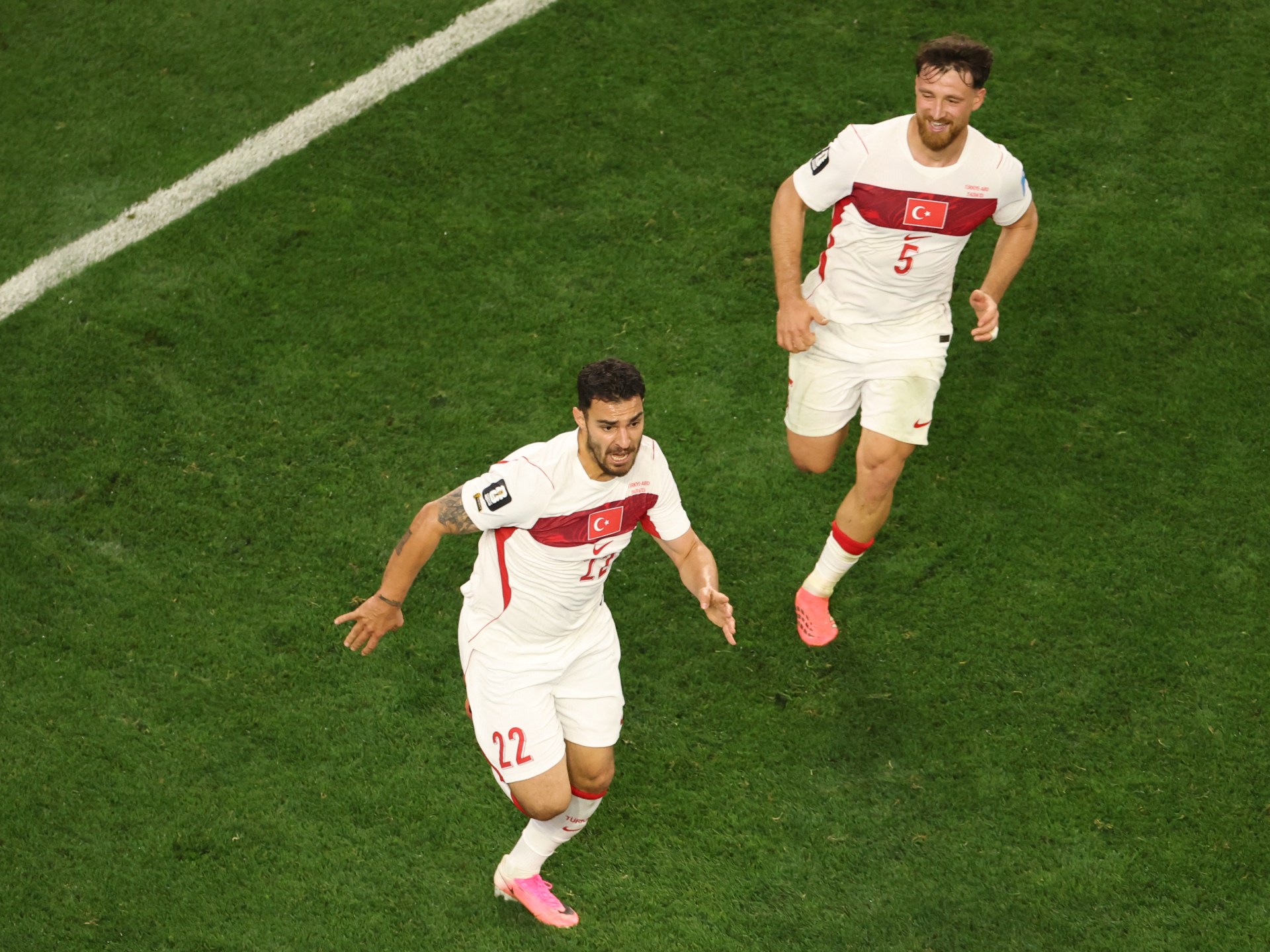 لحظة تسجيل تركيا هدفاً في مرمى أمريكا بكأس العالم 2026