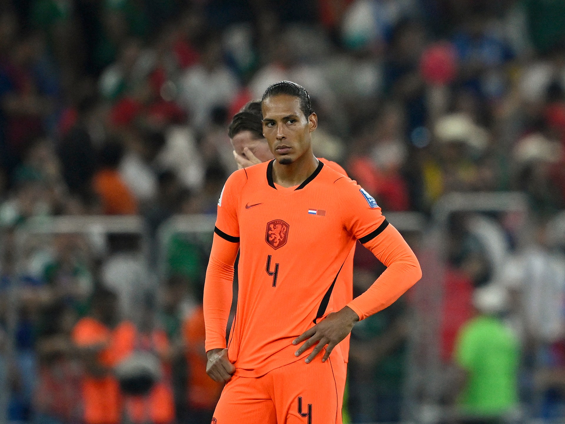 احتفالات المنتخب المغربي بعد الفوز على هولندا في كأس العالم 2026