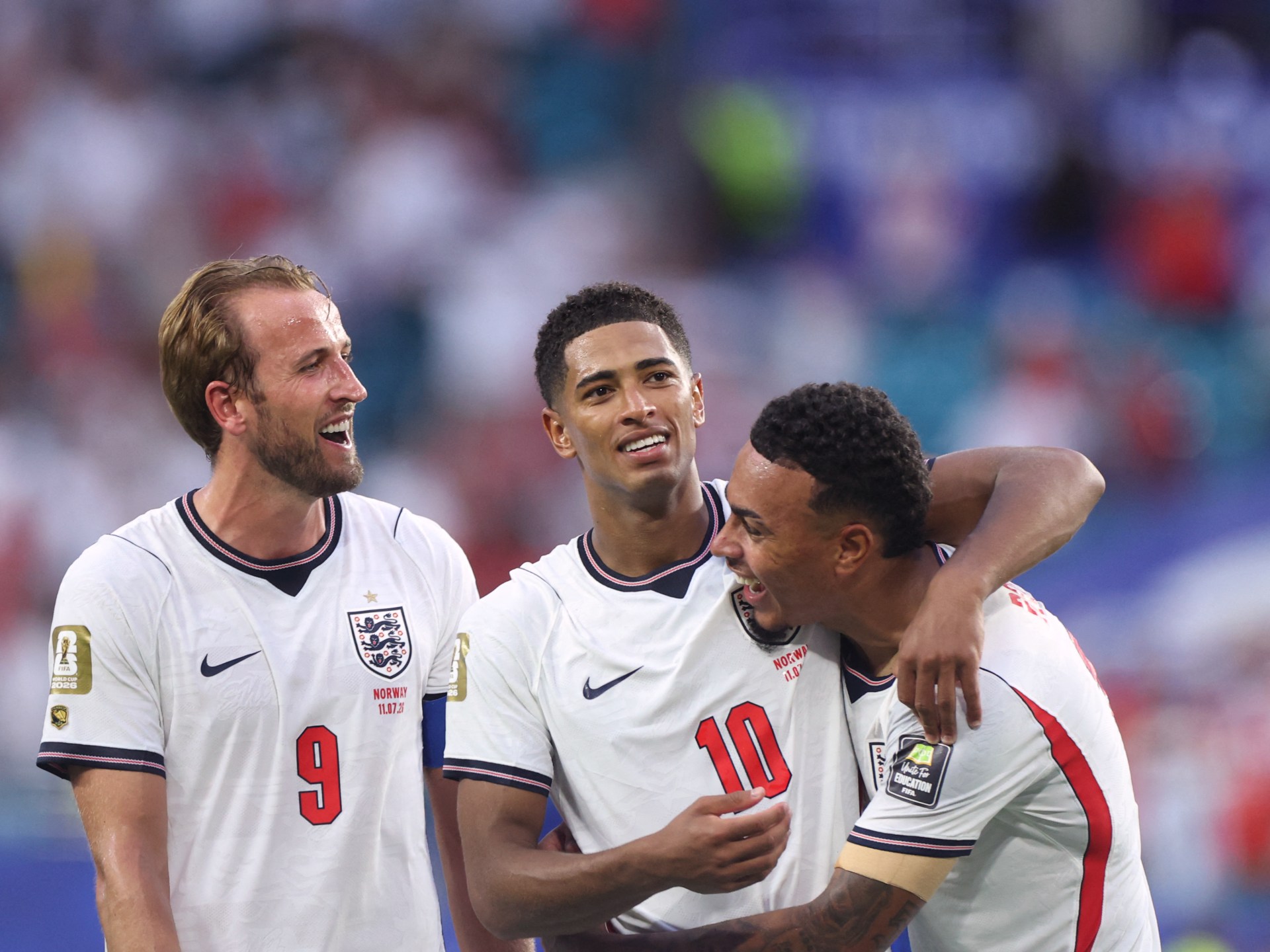 هاري كين يحتفل بهدف في مباراة كأس العالم 2026
