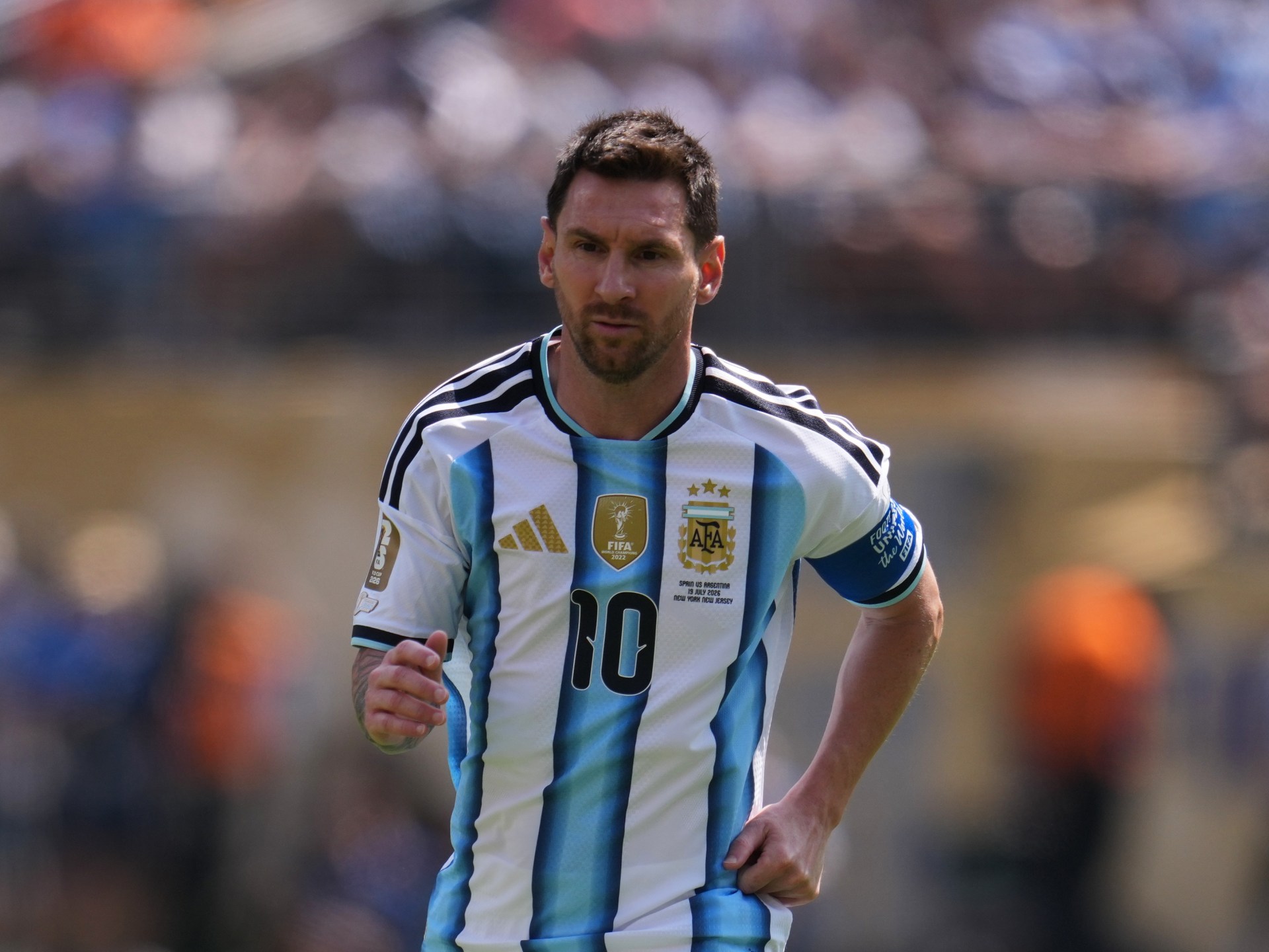 ليونيل ميسي حزين بعد خسارة الأرجنتين نهائي كأس العالم 2026