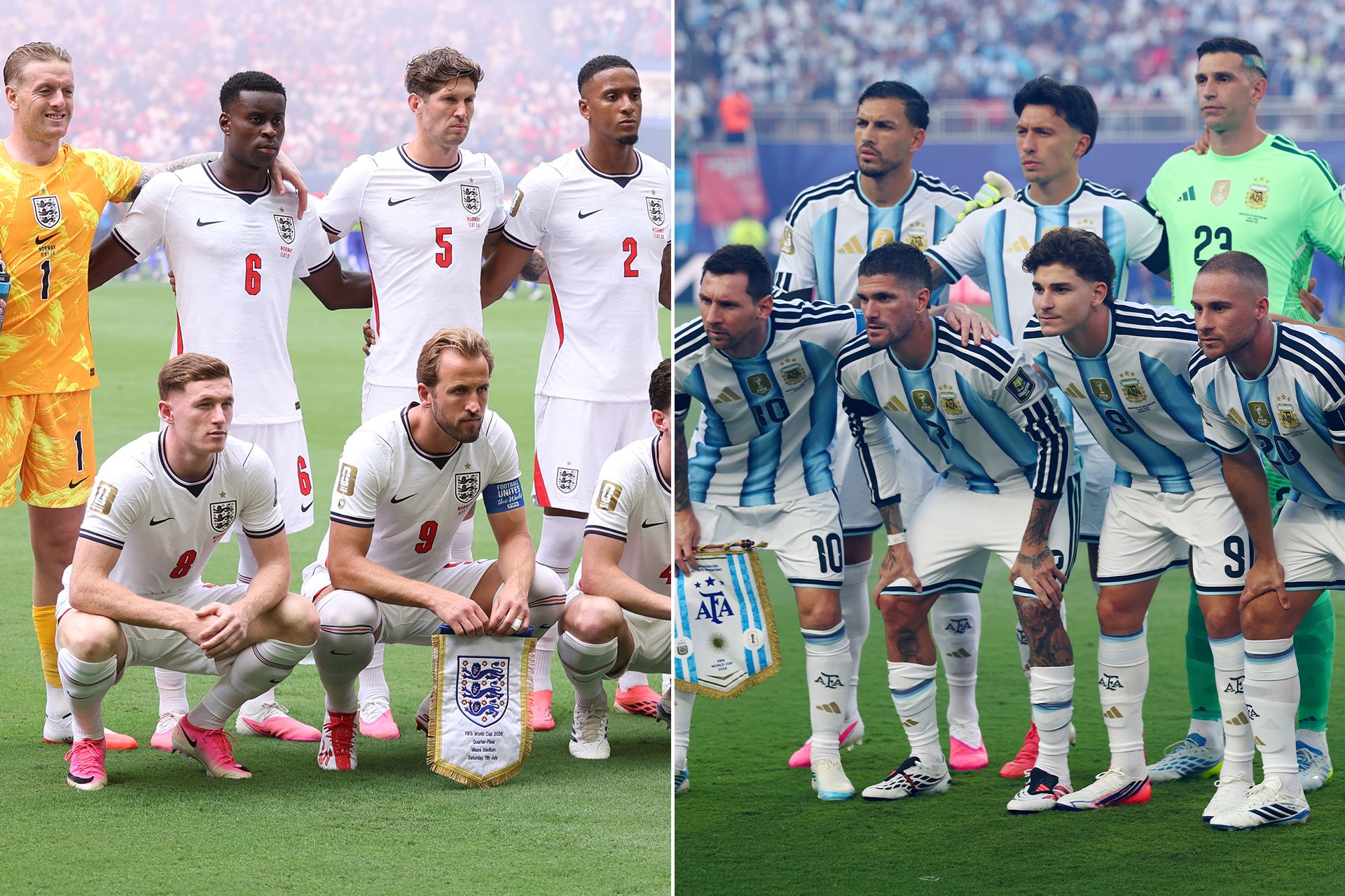 مباراة الأرجنتين وإنجلترا في كأس العالم 2026