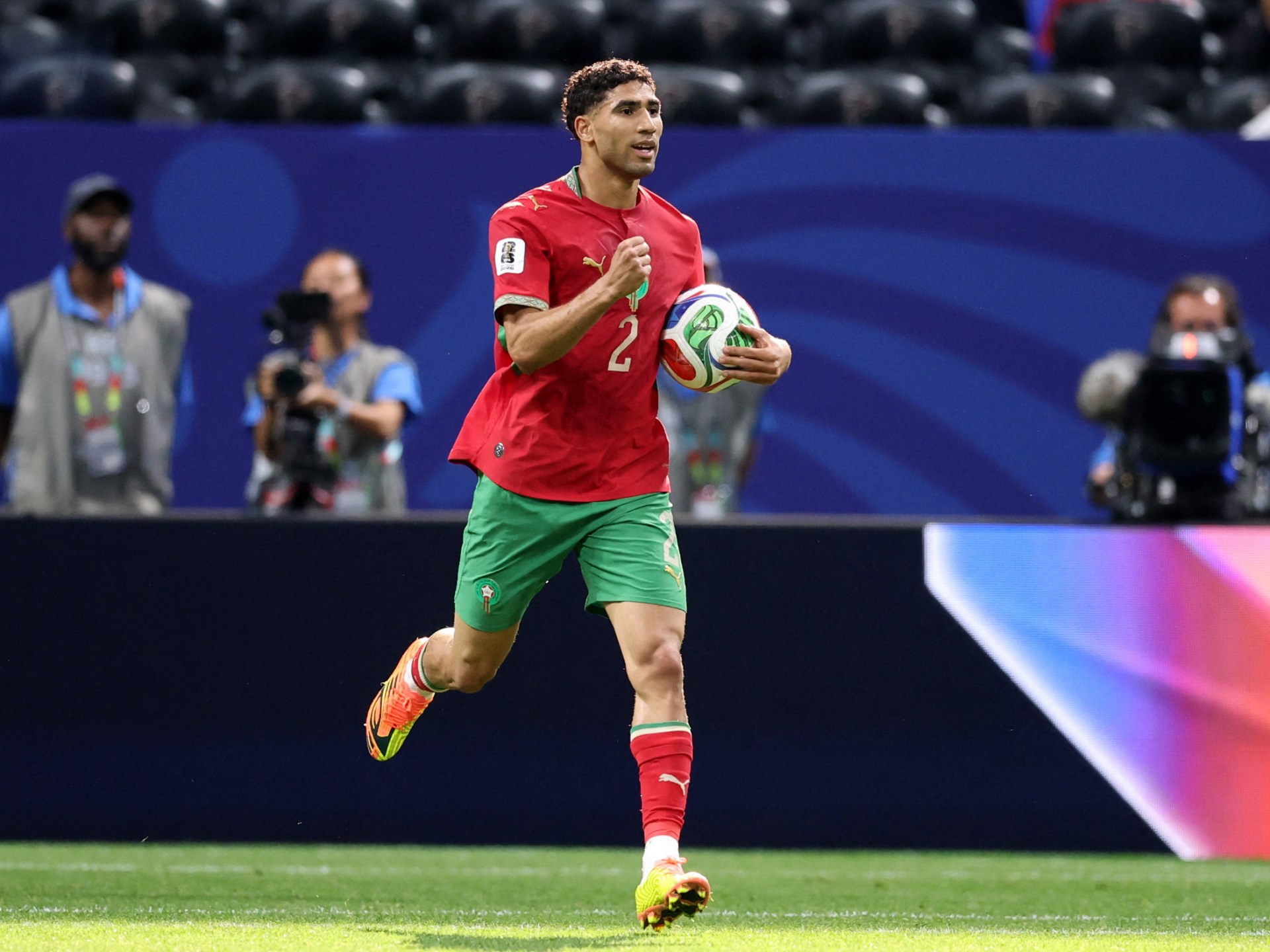أشرف حكيمي يسجل هدفاً في كأس العالم 2026