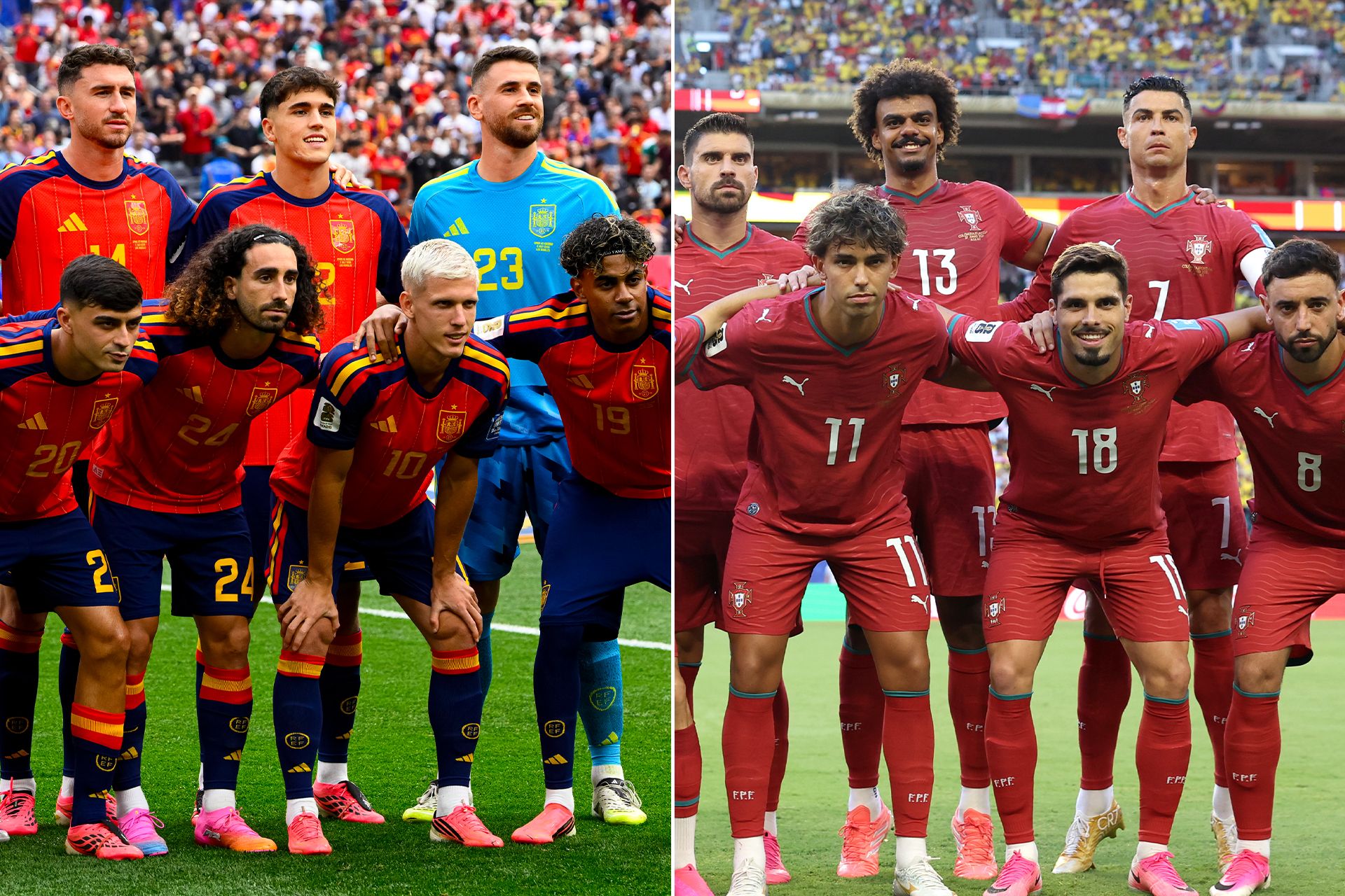 مواجهة إسبانيا والبرتغال في كأس العالم 2026 بدور الـ16