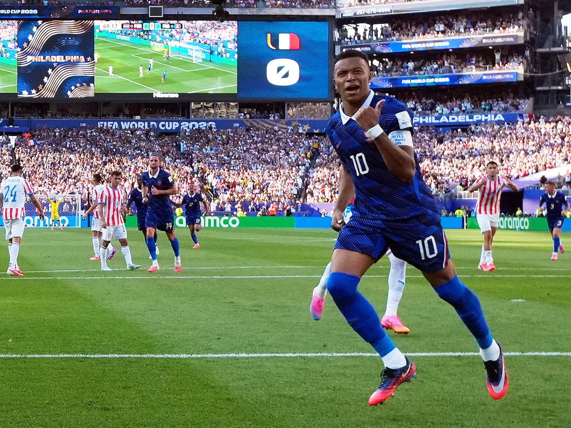 كيليان مبابي في كأس العالم 2026 خلال مباراة فرنسا وباراغواي