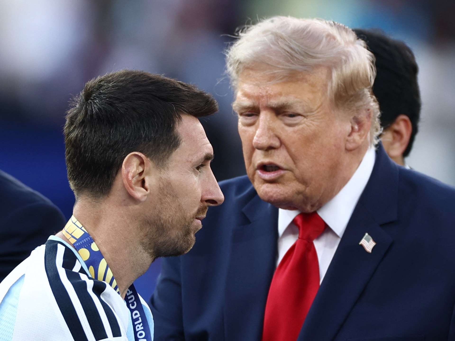 ليونيل ميسي مع المنتخب الأرجنتيني في كأس العالم